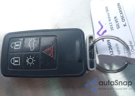 2012 Volvo S60 T5 z USA, uszkodzony, nr VIN YV1622FS0C2039568